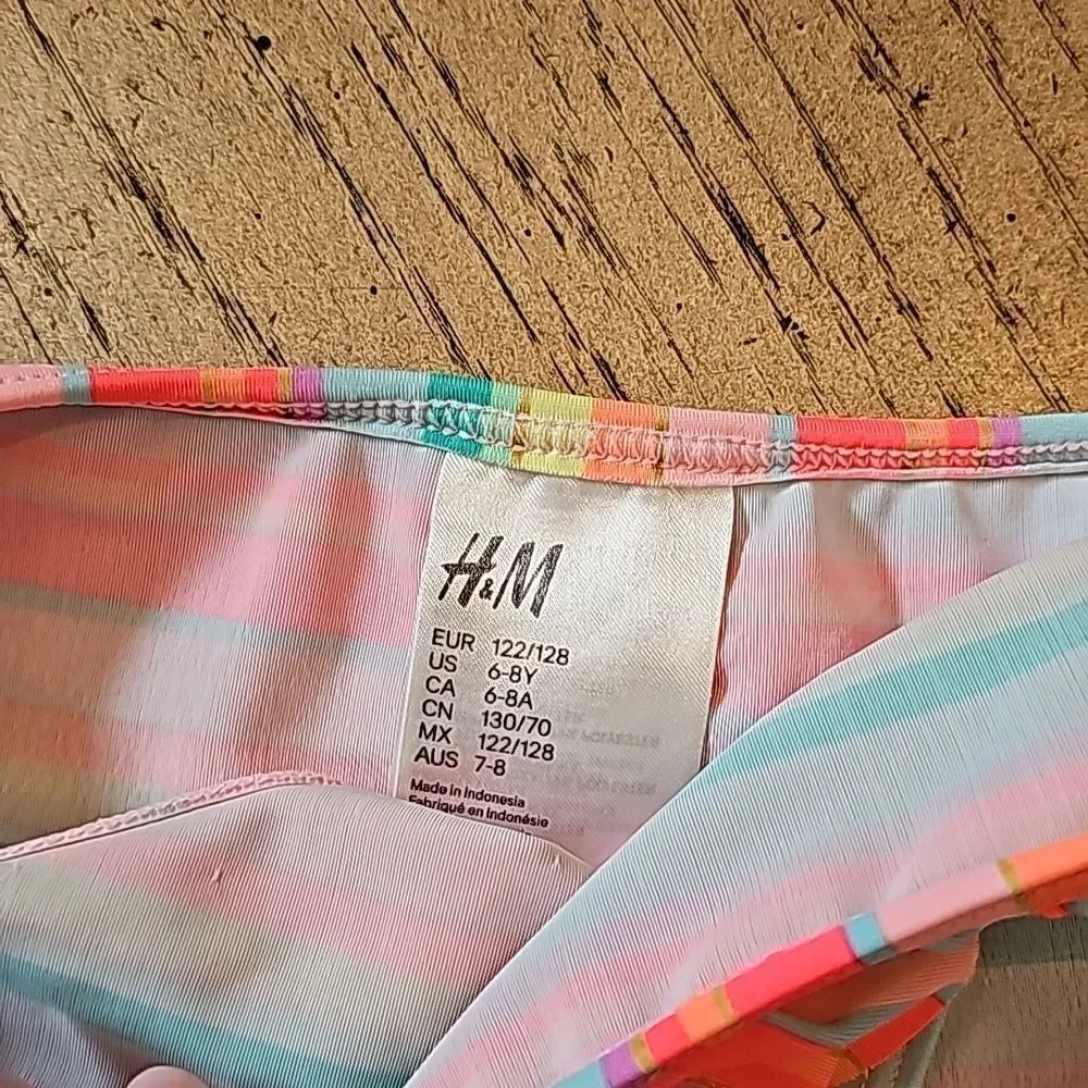 H&M girls bikini set size 6-8Y